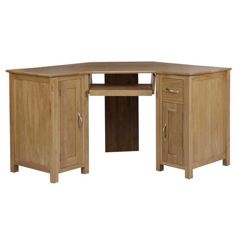 Μοντέρνο Oak Corner Desk